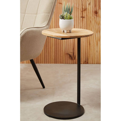 Noosa & Co. Living Corra Side Table With Wooden Marble Top House of Isabella UK