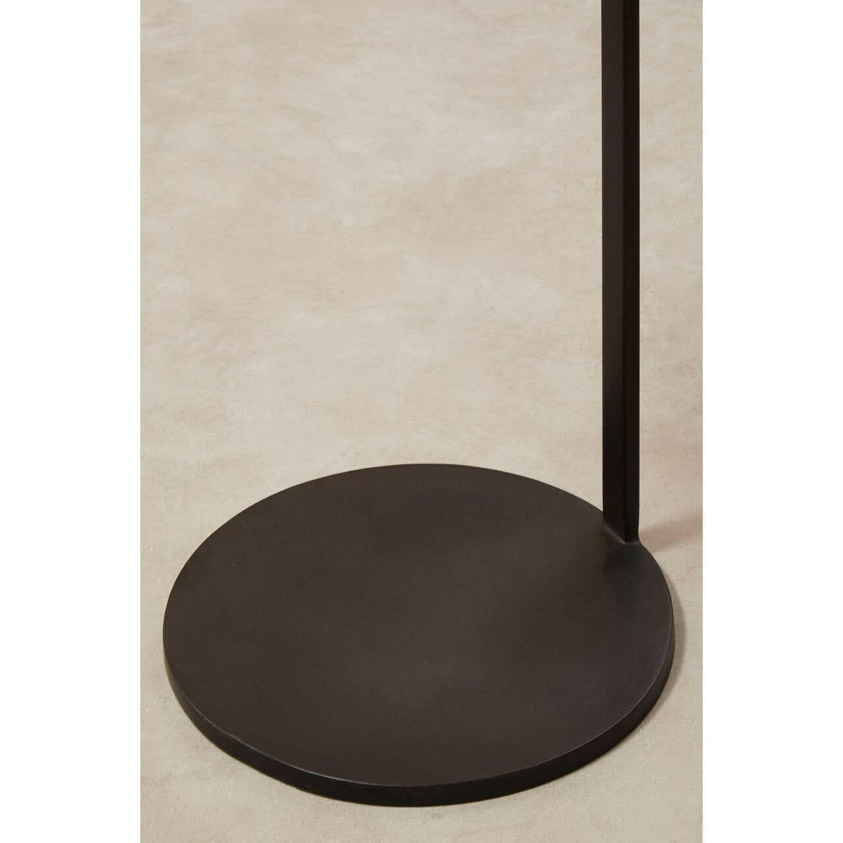 Corra Side Table With Wooden Marble Top.