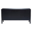 Noosa & Co. Living Corso Black Sideboard with 3 Rattan Doors House of Isabella UK