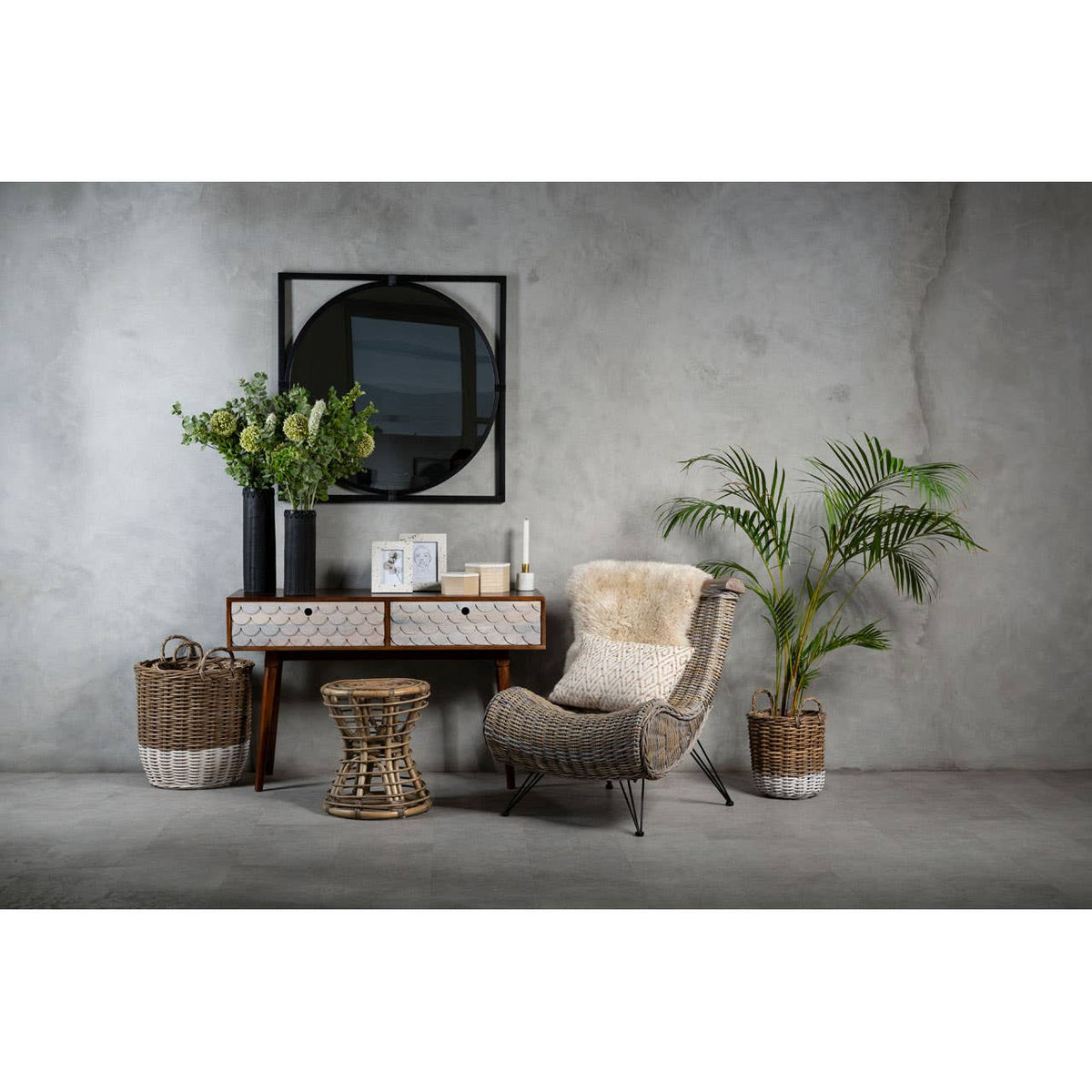 Costal Mango Wood Console Table.