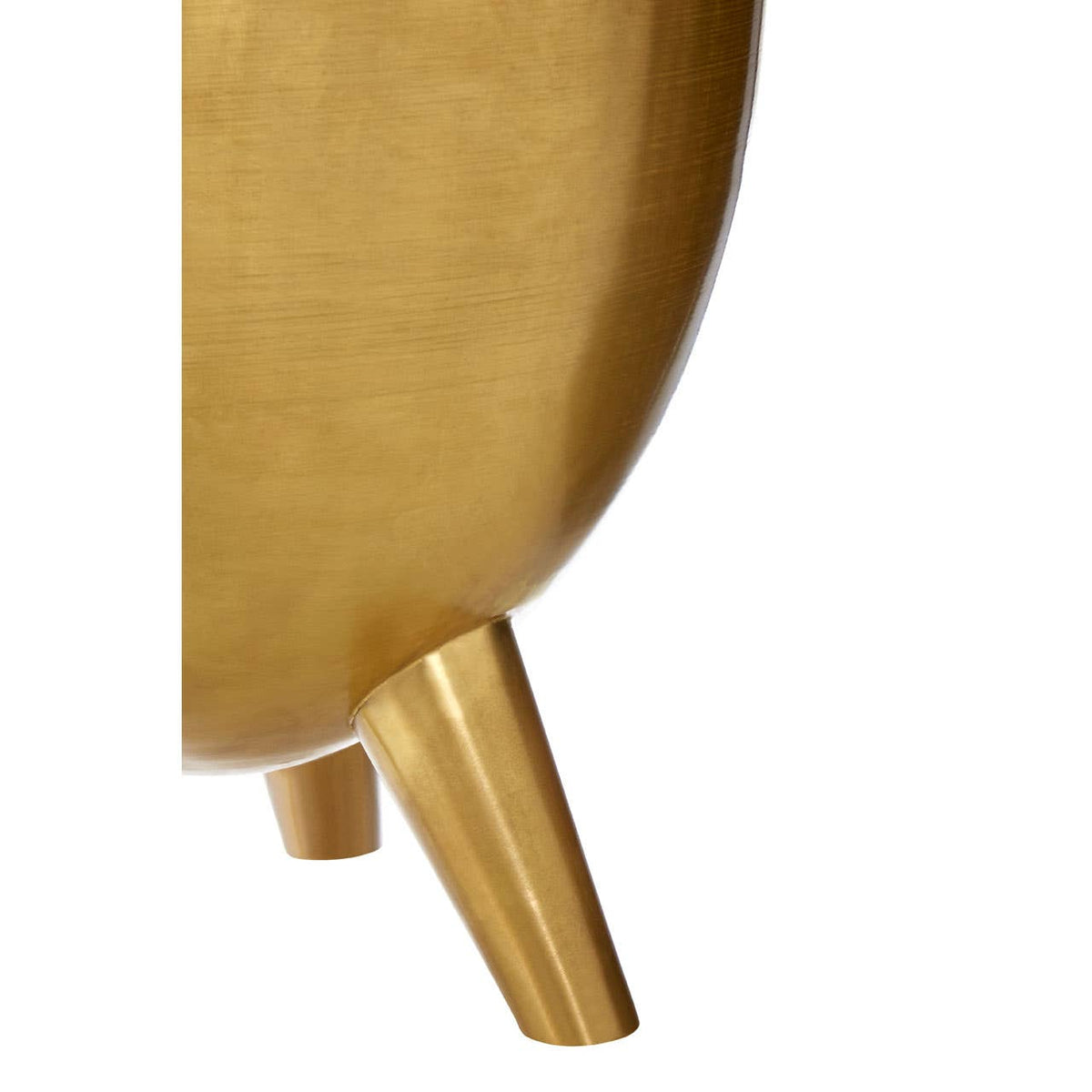 Crest Brass Finish White Marble Top Table.