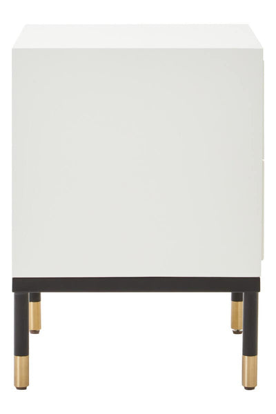 Noosa & Co. Living Danta 2 Drawer Side Table in Off White House of Isabella UK