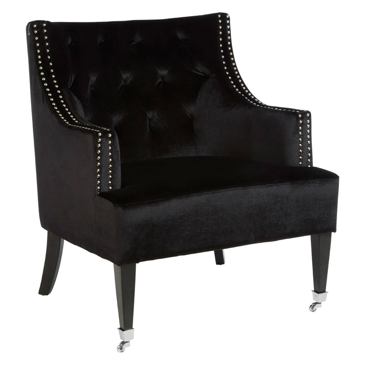 Darlington Black Velvet Chair.