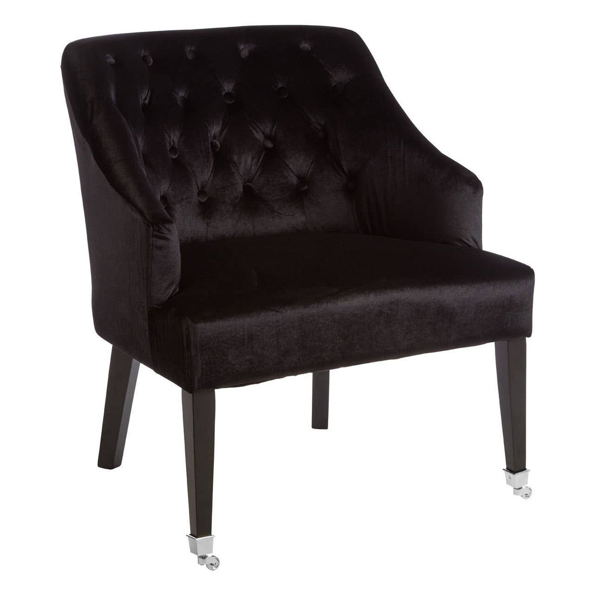 Darwin Black Velvet Chair.