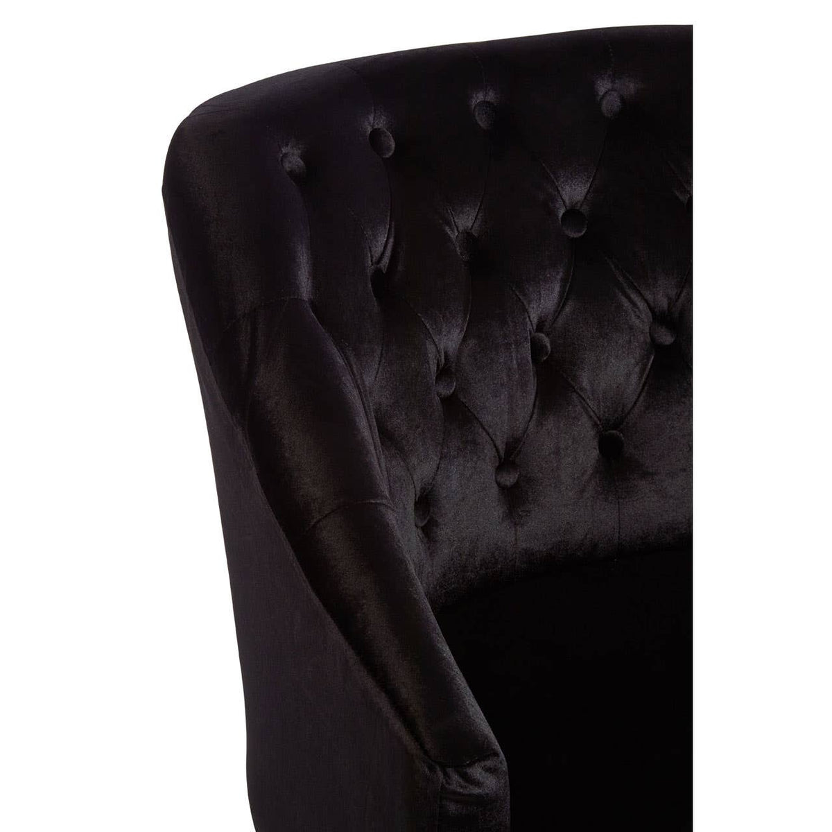Darwin Black Velvet Chair.