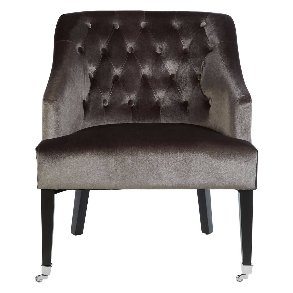 Darwin Grey Velvet Chair.