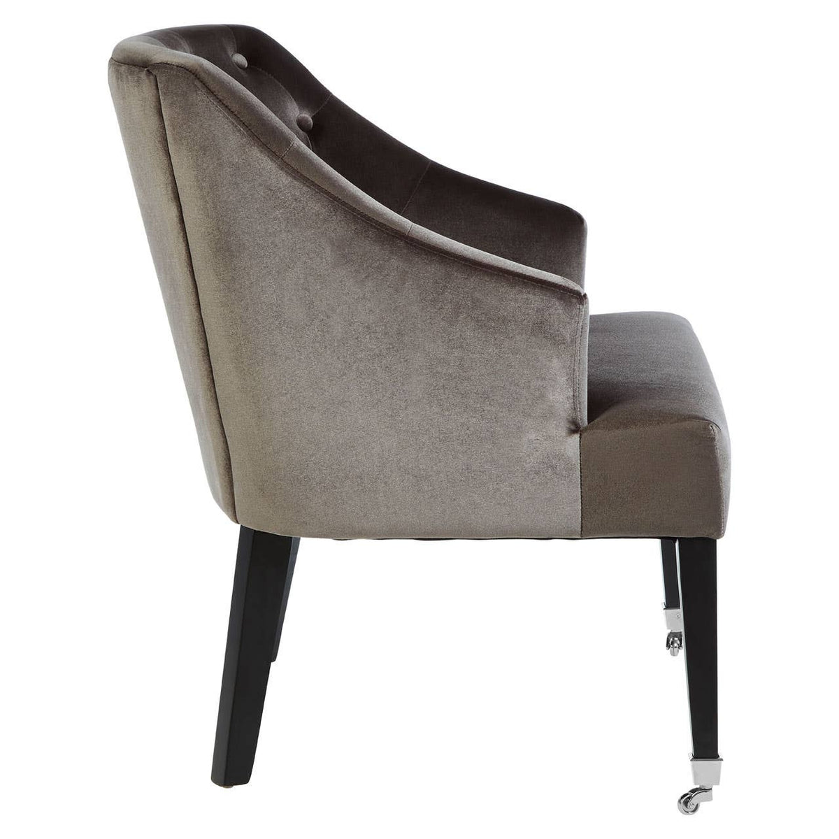 Darwin Grey Velvet Chair.