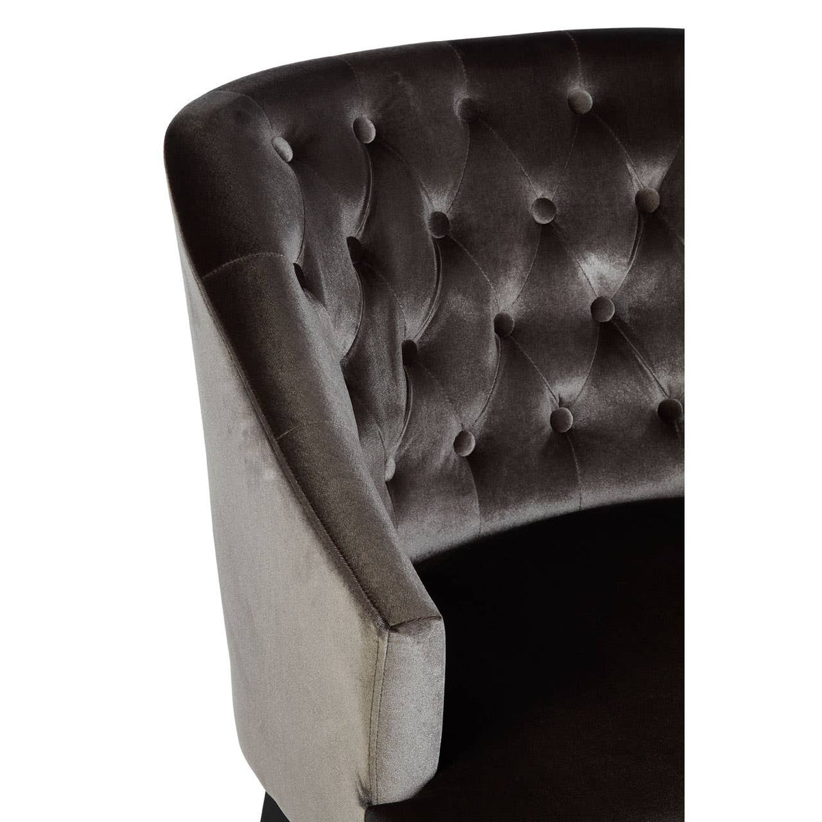 Darwin Grey Velvet Chair.