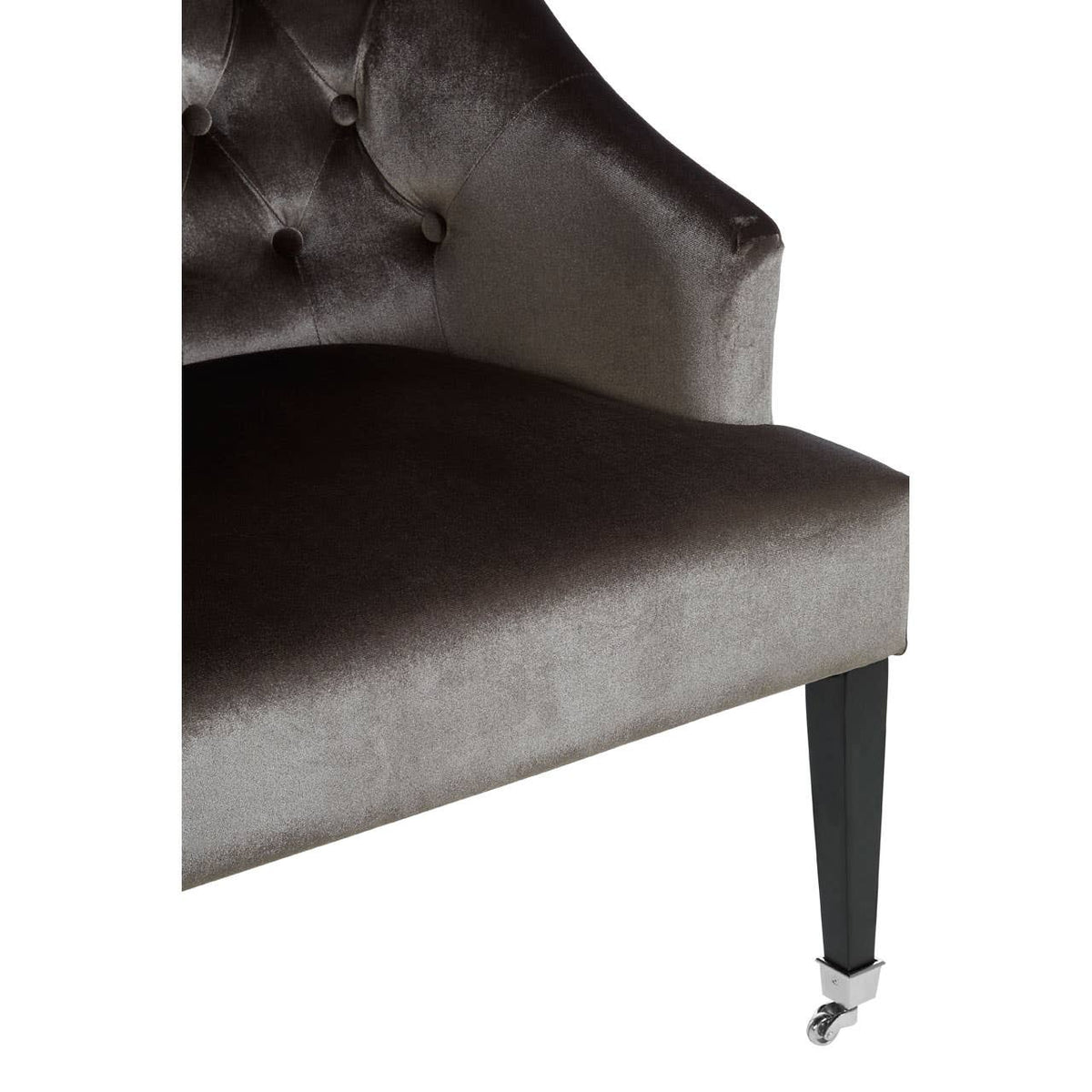 Darwin Grey Velvet Chair.