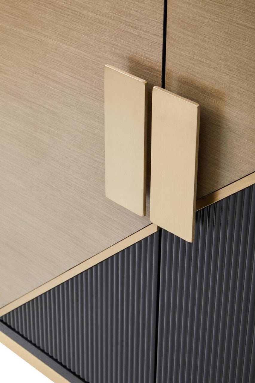 Noosa & Co. Living Davoli Black and Gold Two Door Sideboard House of Isabella UK