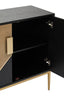 Noosa & Co. Living Davoli Black and Gold Two Door Sideboard House of Isabella UK