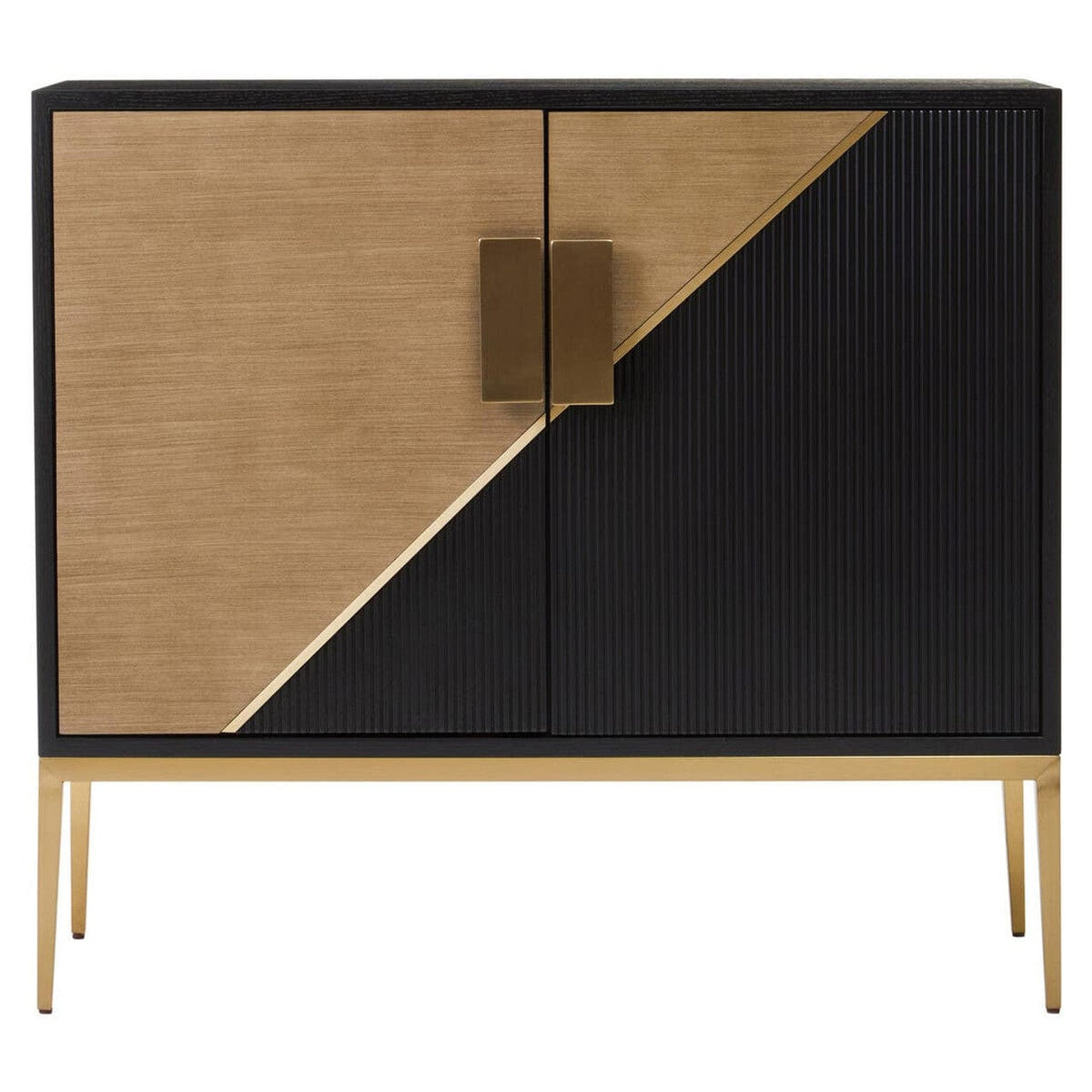 Noosa & Co. Living Davoli Black and Gold Two Door Sideboard House of Isabella UK