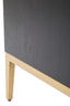 Noosa & Co. Living Davoli Black and Gold Two Drawer Side Table House of Isabella UK