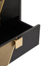 Noosa & Co. Living Davoli Black and Gold Two Drawer Side Table House of Isabella UK