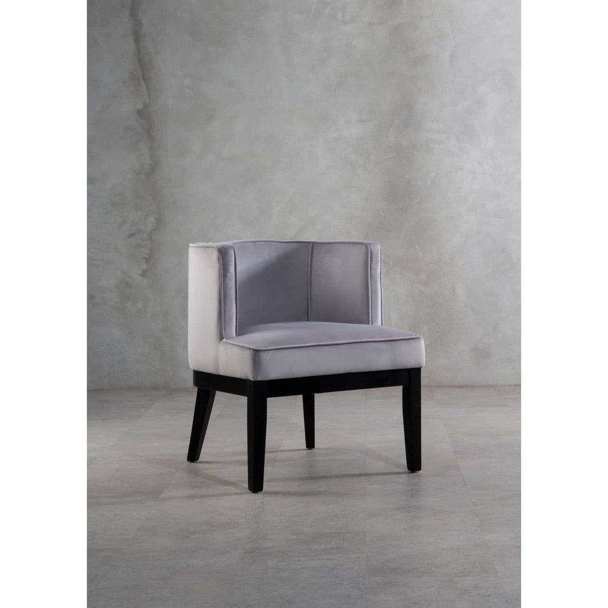 Daxton Light Grey Velvet Chair.