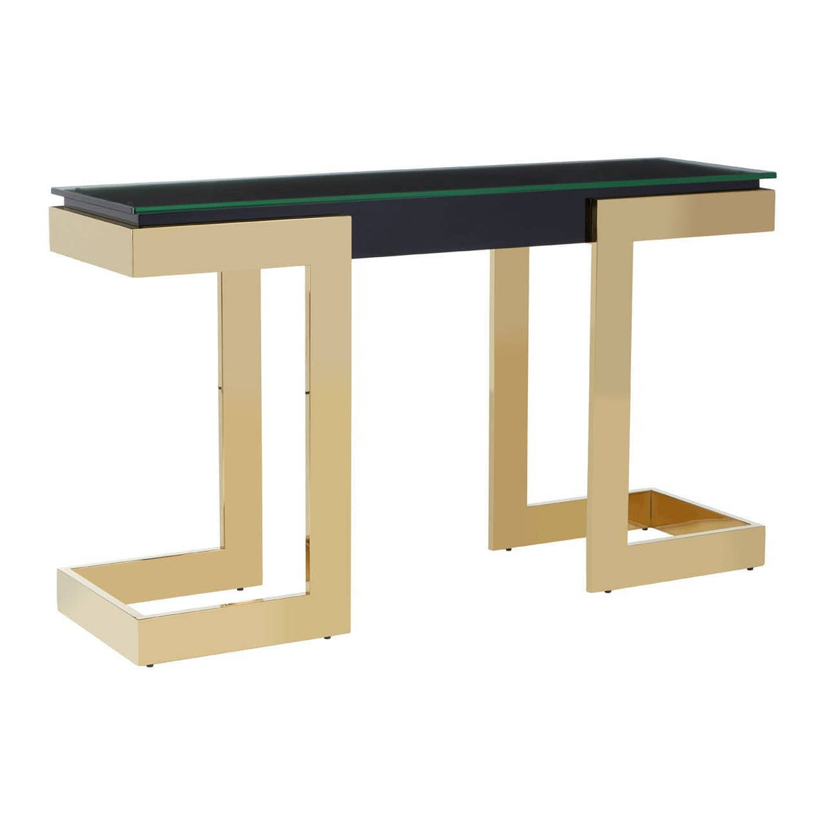 Noosa & Co. Living Deana Gold and Black Console Table House of Isabella UK