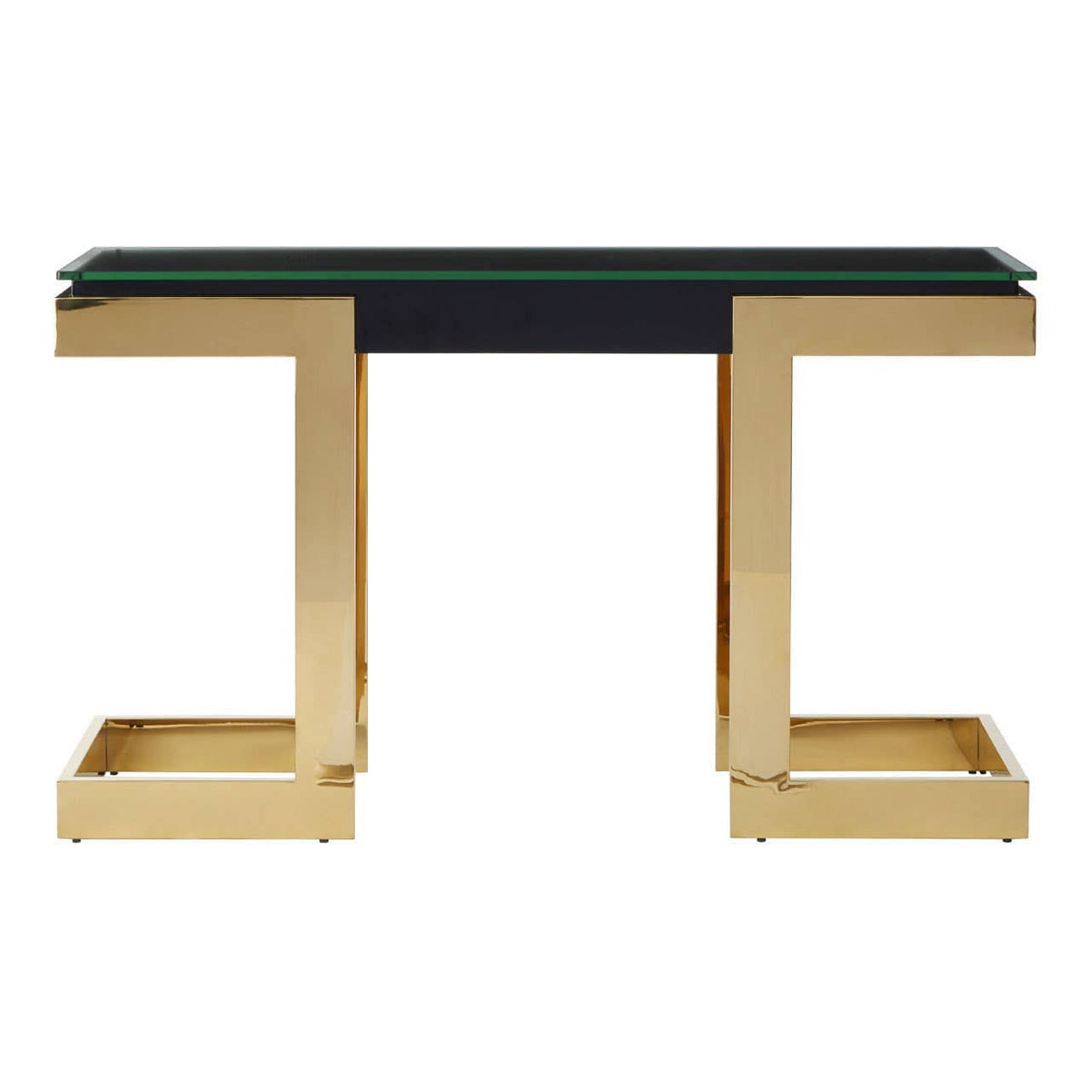 Noosa & Co. Living Deana Gold and Black Console Table House of Isabella UK