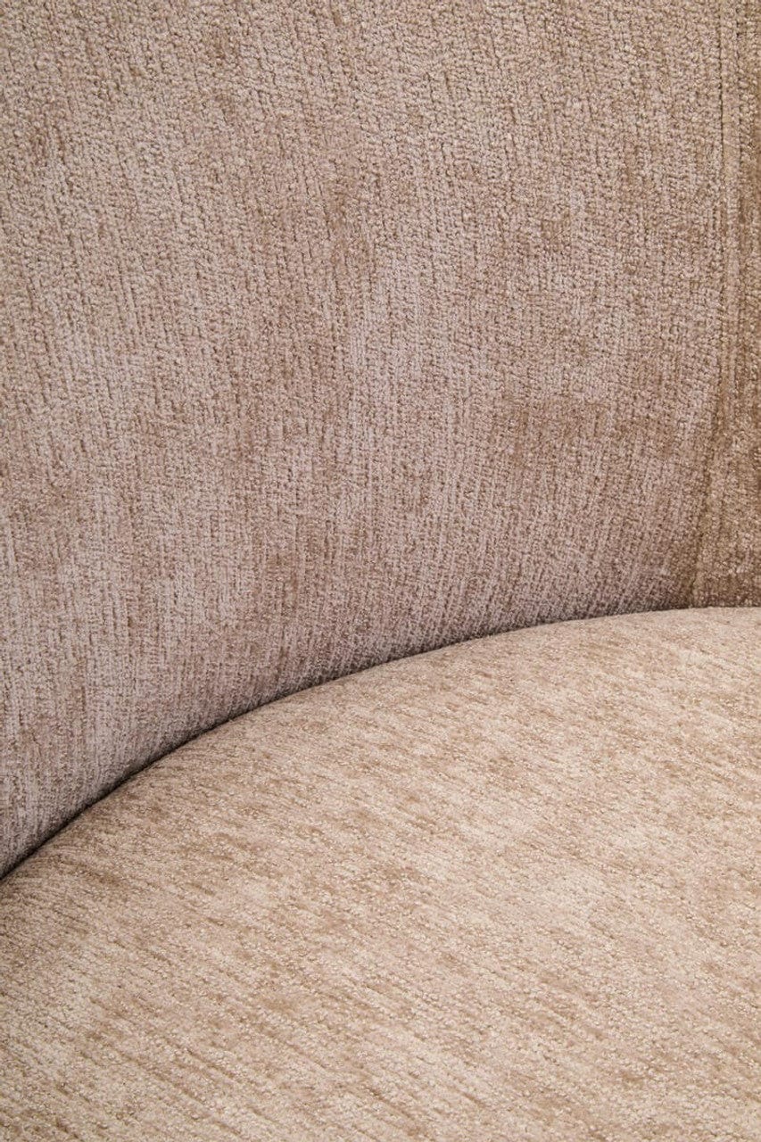 Noosa & Co. Living Delray Deep Stone Chenille Curved Chair House of Isabella UK