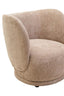 Noosa & Co. Living Delray Deep Stone Chenille Curved Chair House of Isabella UK