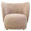 Noosa & Co. Living Delray Deep Stone Chenille Curved Chair House of Isabella UK