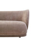 Noosa & Co. Living Delray Deep Stone Chenille Curved Three Seater Sofa House of Isabella UK