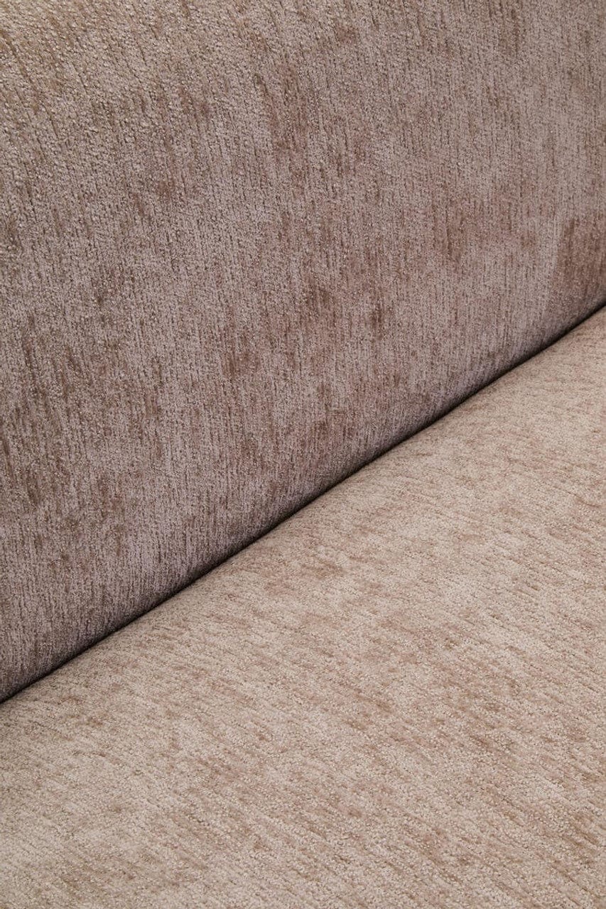 Noosa & Co. Living Delray Deep Stone Chenille Curved Three Seater Sofa House of Isabella UK