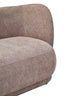 Noosa & Co. Living Delray Deep Stone Chenille Curved Three Seater Sofa House of Isabella UK