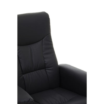 Noosa & Co. Living Denton Black Leather Effect Recliner House of Isabella UK