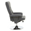 Denton Grey Leather Effect Recliner.