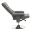 Denton Grey Leather Effect Recliner.