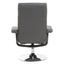 Denton Grey Leather Effect Recliner.