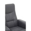 Denton Grey Leather Effect Recliner.
