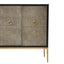 Noosa & Co. Living Deruta Grey Shagreen Effect 4 Door Sideboard House of Isabella UK