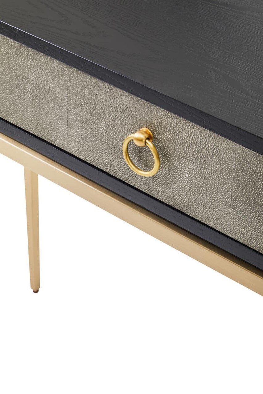 Noosa & Co. Living Deruta Shagreen Effect One Drawer Console Table House of Isabella UK