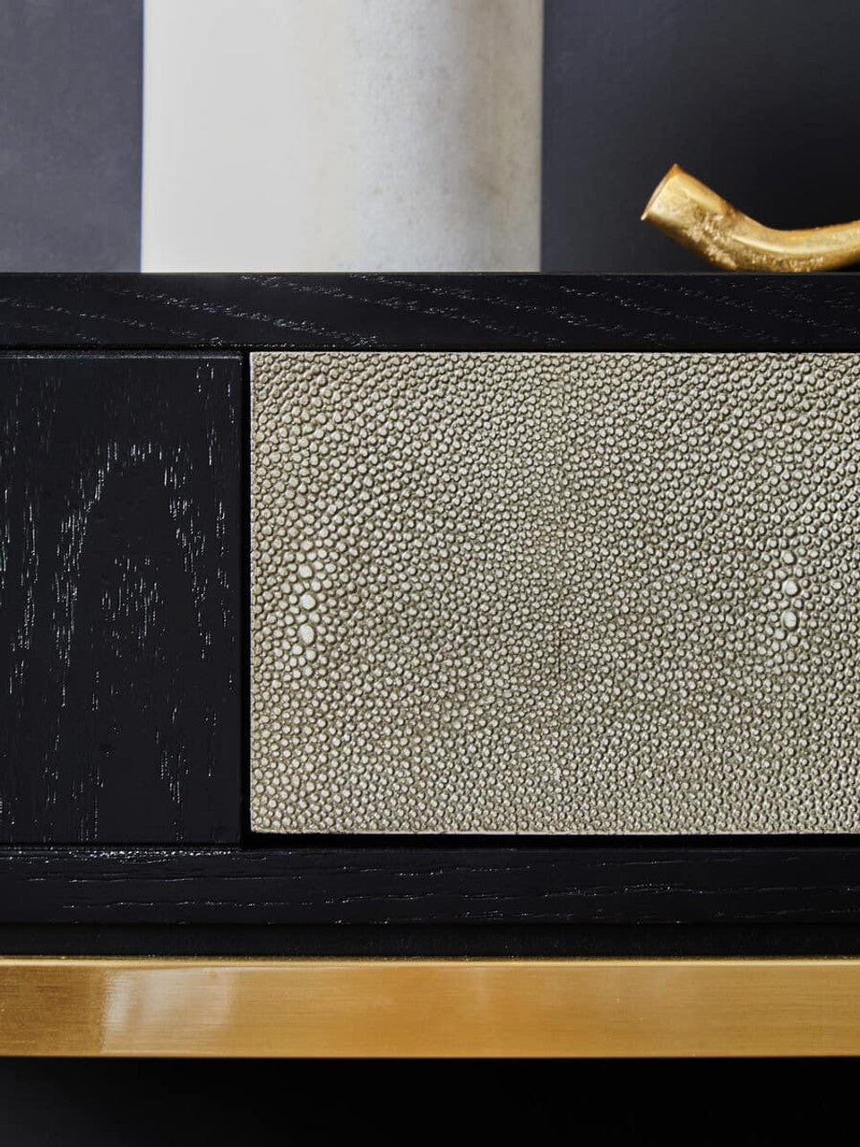 Noosa & Co. Living Deruta Shagreen Effect One Drawer Console Table House of Isabella UK