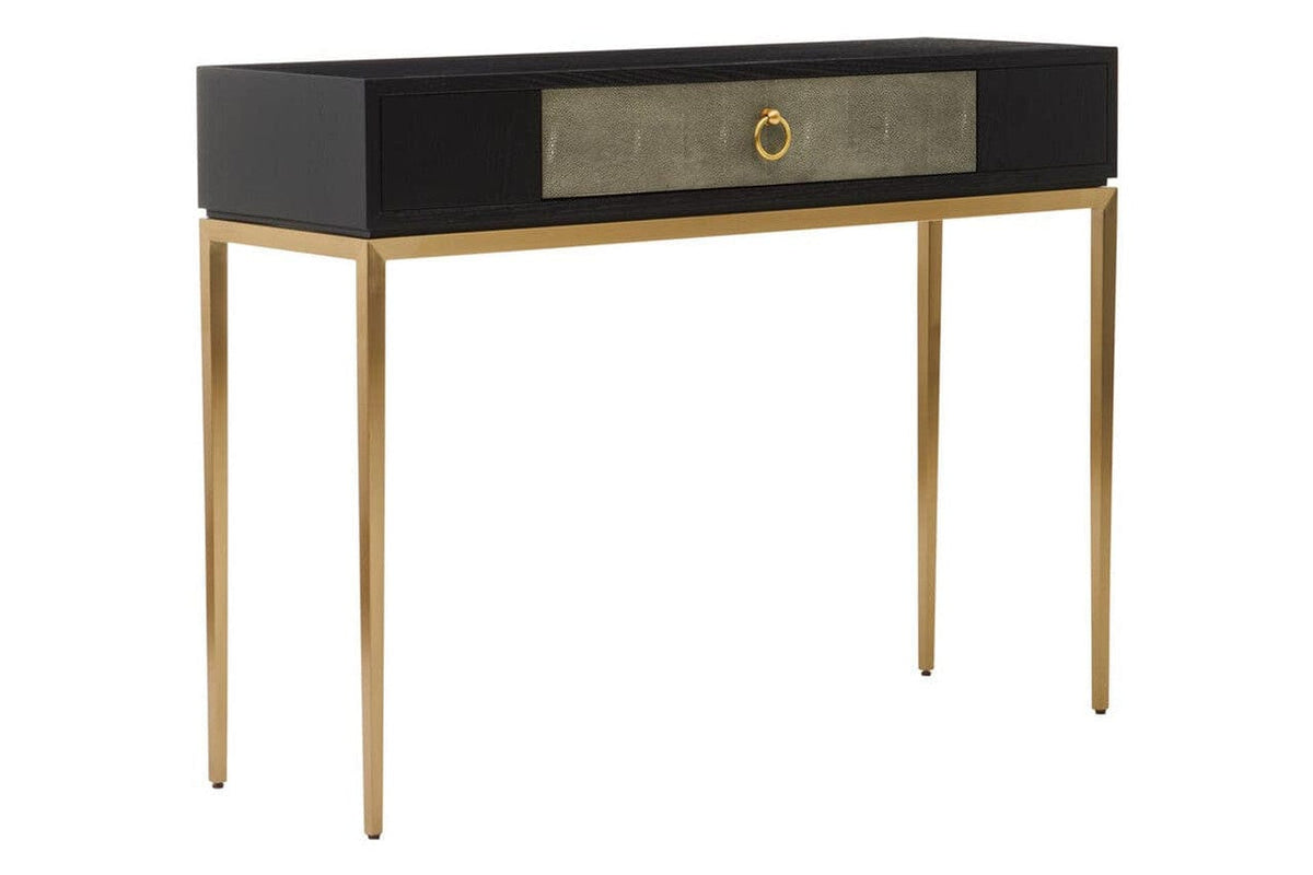 Noosa & Co. Living Deruta Shagreen Effect One Drawer Console Table House of Isabella UK