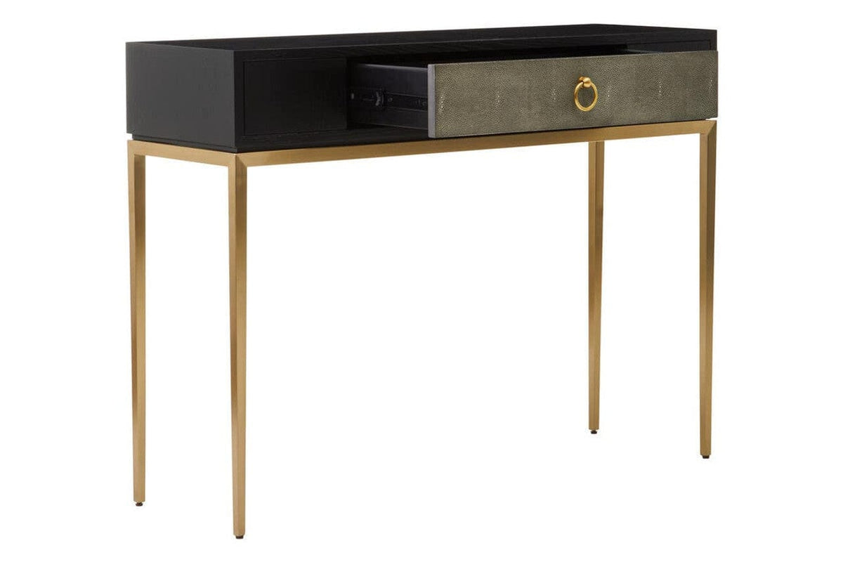 Noosa & Co. Living Deruta Shagreen Effect One Drawer Console Table House of Isabella UK