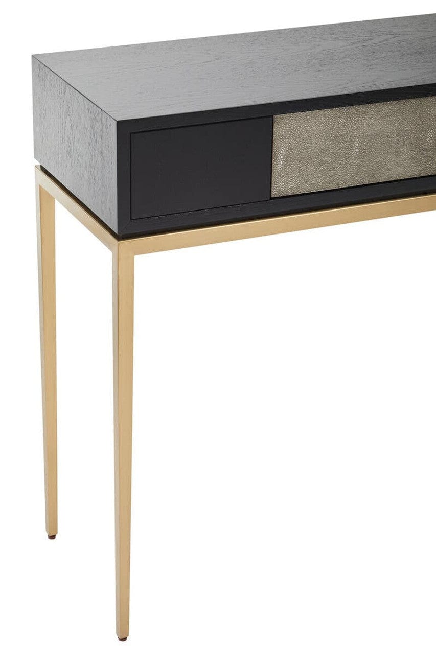 Noosa & Co. Living Deruta Shagreen Effect One Drawer Console Table House of Isabella UK