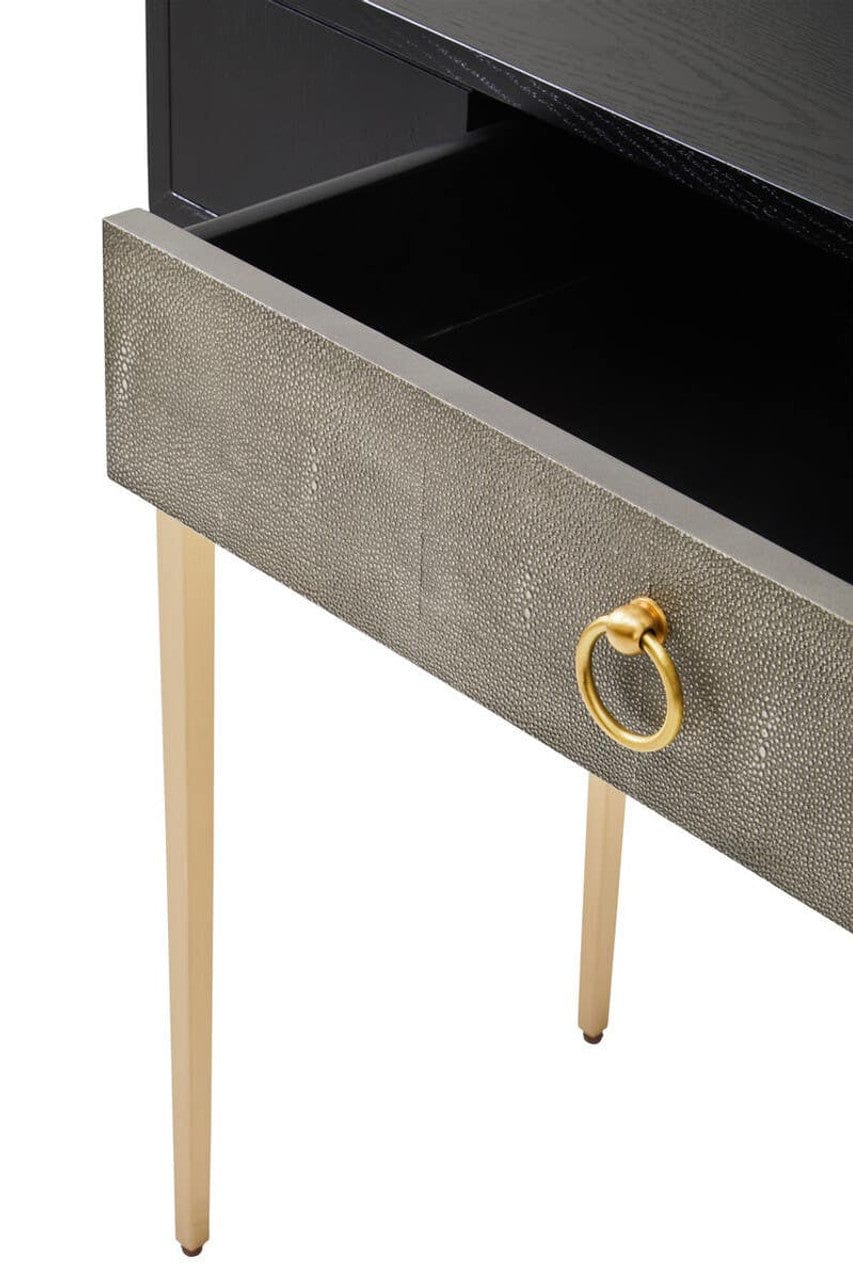Noosa & Co. Living Deruta Shagreen Effect One Drawer Console Table House of Isabella UK