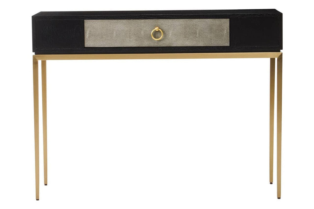 Noosa & Co. Living Deruta Shagreen Effect One Drawer Console Table House of Isabella UK