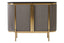 Noosa & Co. Living Dervio Grey Two Door Sideboard with Black Marble Top House of Isabella UK