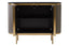 Noosa & Co. Living Dervio Grey Two Door Sideboard with Black Marble Top House of Isabella UK