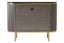 Noosa & Co. Living Dervio Grey Two Door Sideboard with Black Marble Top House of Isabella UK