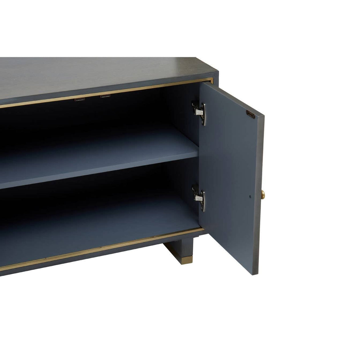 Noosa & Co. Living Deskey Grey Shagreen Effect Media Unit House of Isabella UK