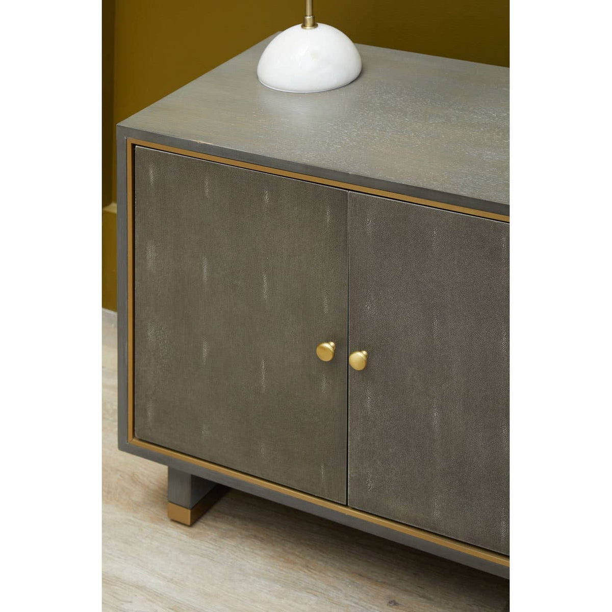 Noosa & Co. Living Deskey Grey Shagreen Effect Media Unit House of Isabella UK