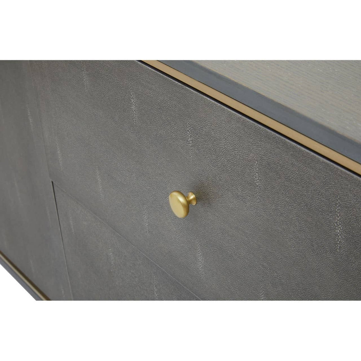 Noosa & Co. Living Deskey Grey Shagreen Effect Media Unit House of Isabella UK