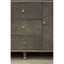 Noosa & Co. Living Deskey Grey Shagreen Effect Three Drawer Sideboard House of Isabella UK