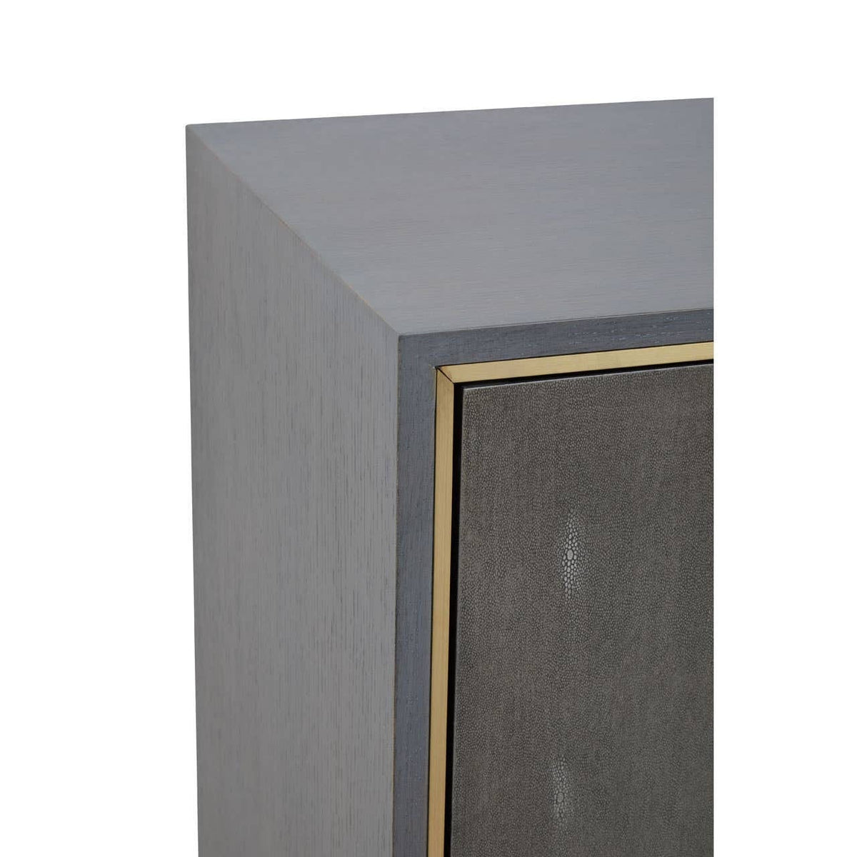 Noosa & Co. Living Deskey Grey Shagreen Effect Three Drawer Sideboard House of Isabella UK