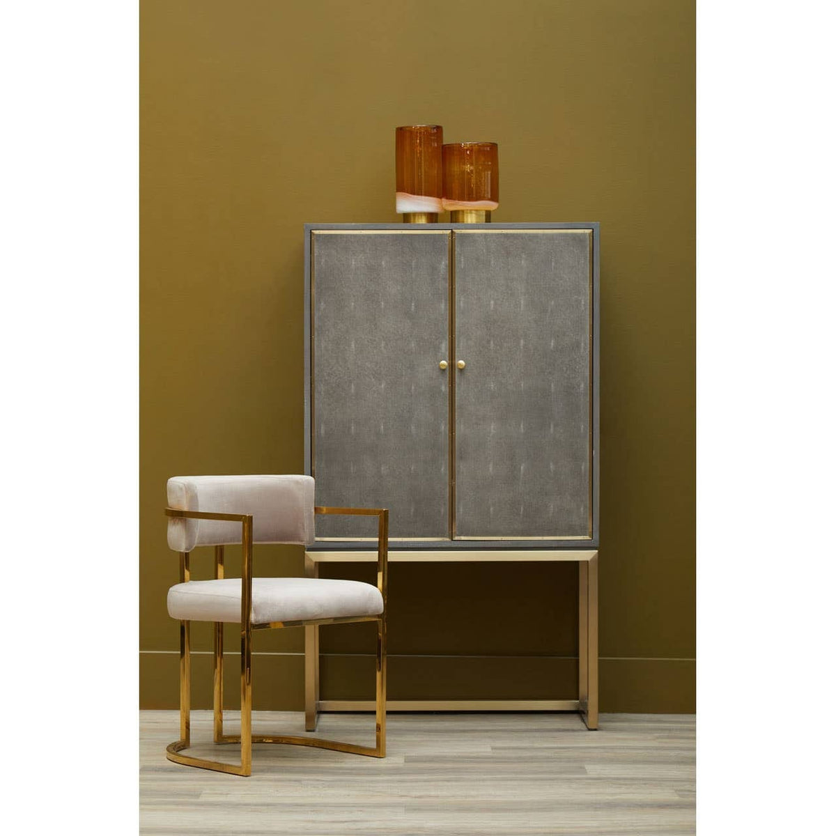 Noosa & Co. Living Deskey Shagreen Effect Cabinet House of Isabella UK