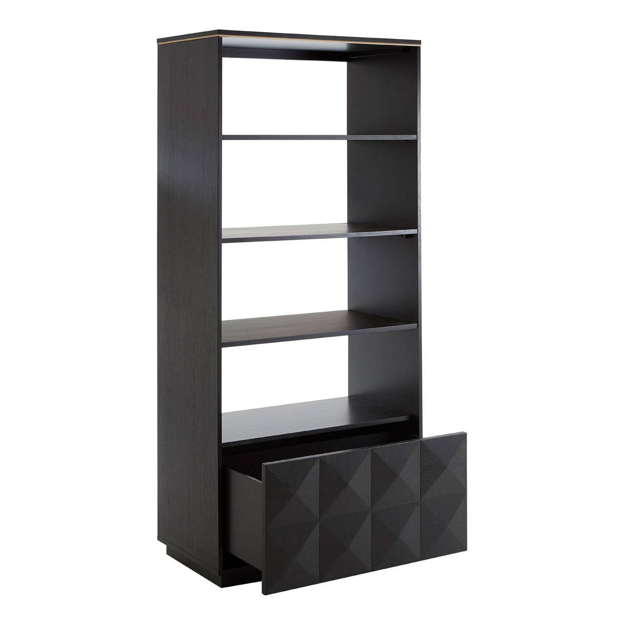 Noosa & Co. Living Diamond Oak Veneer Shelf Unit. House of Isabella UK